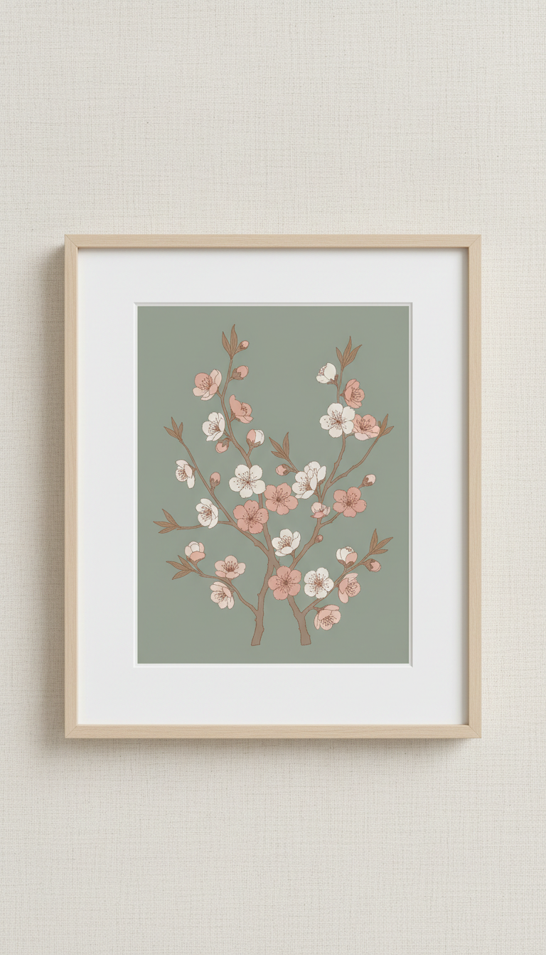 Peach Blossom archival art print